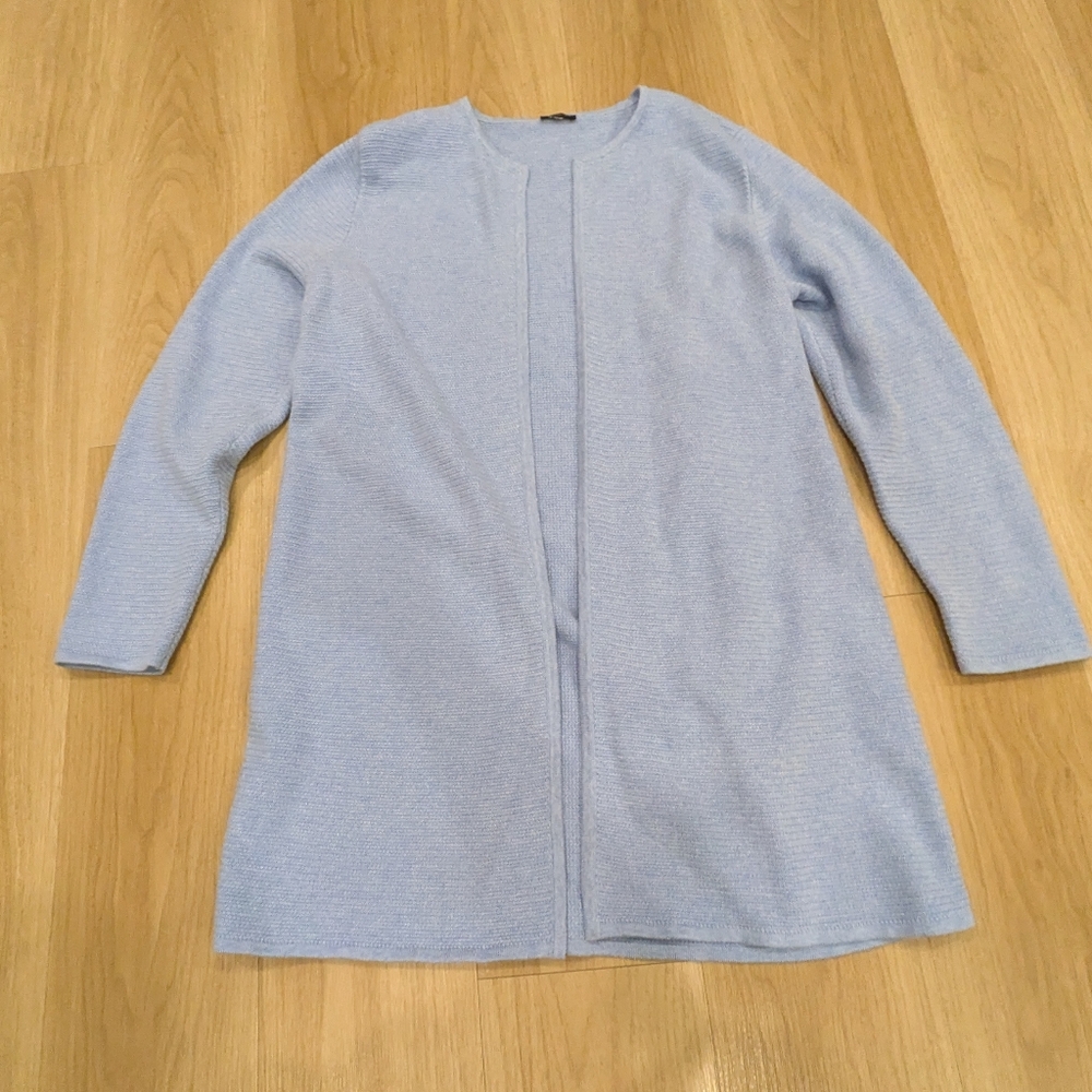 Talbots Light Blue Long Cardigan